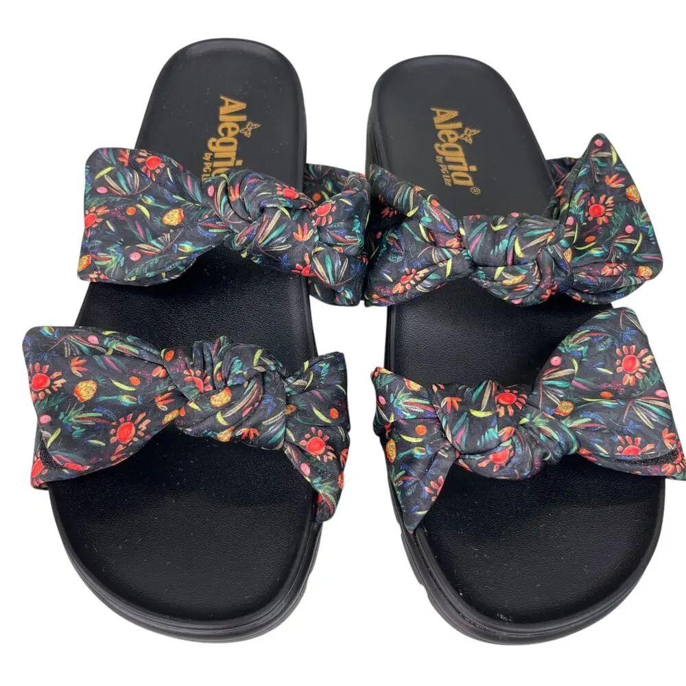 Alegria Dream Fit Slide Sandals Sage Fruit Punch 40